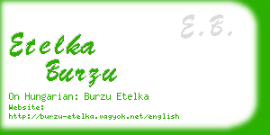 etelka burzu business card